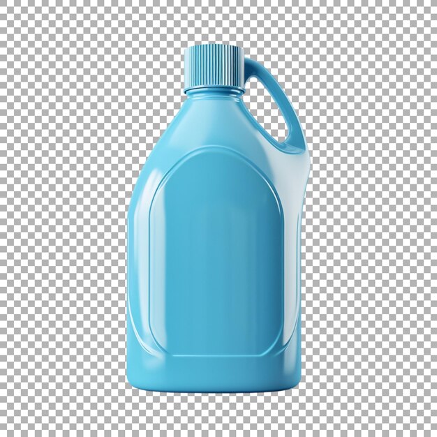 PSD floor cleaning bottle on transparent background ai generated