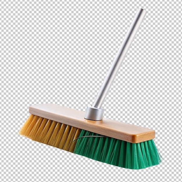 PSD floor cleaning brush on transparent background