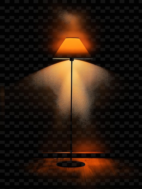 Floor Lamp Light With Steady Glow Warm Radiant Enhancing Amb PNG Y2K Neon Light Effect Design