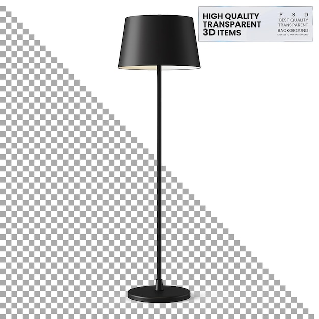 Floor Lamp PNG on Isolated Transparent Background