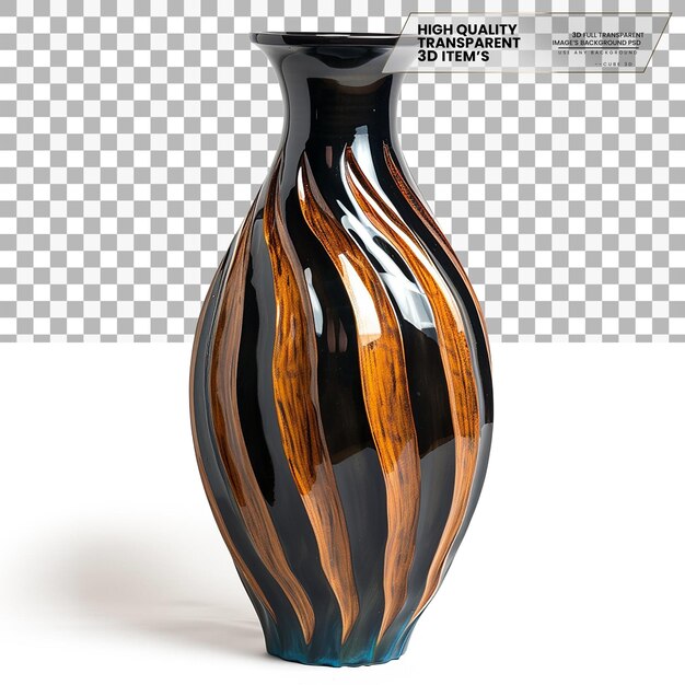 PSD floor vase a tall vase placed on the floor for decoration on transparent background