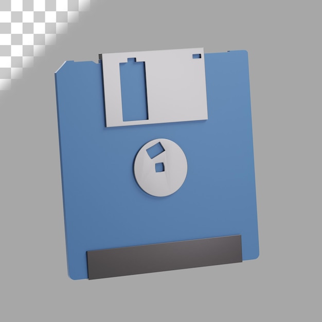 Floppy disk 3D illustration