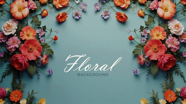 PSD floral background