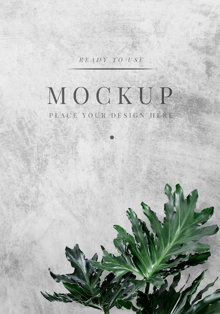 PSD floral cover mockup