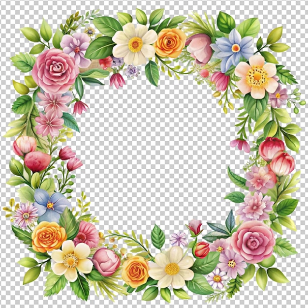 floral frame template design