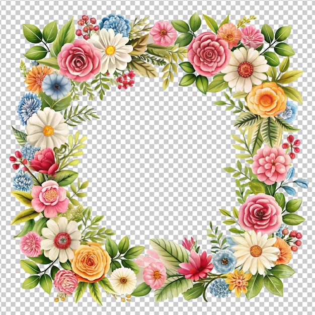 floral frame template design