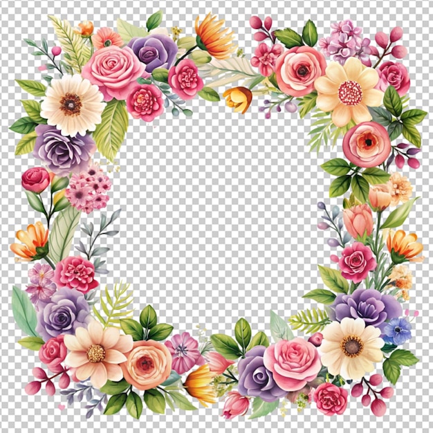 floral frame template design