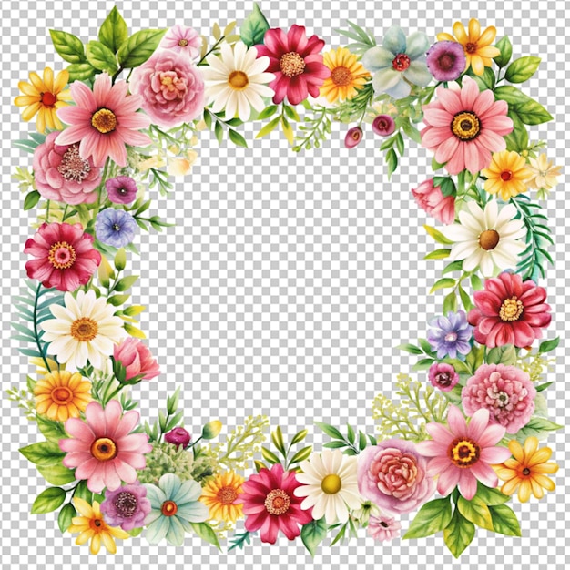 floral frame template design