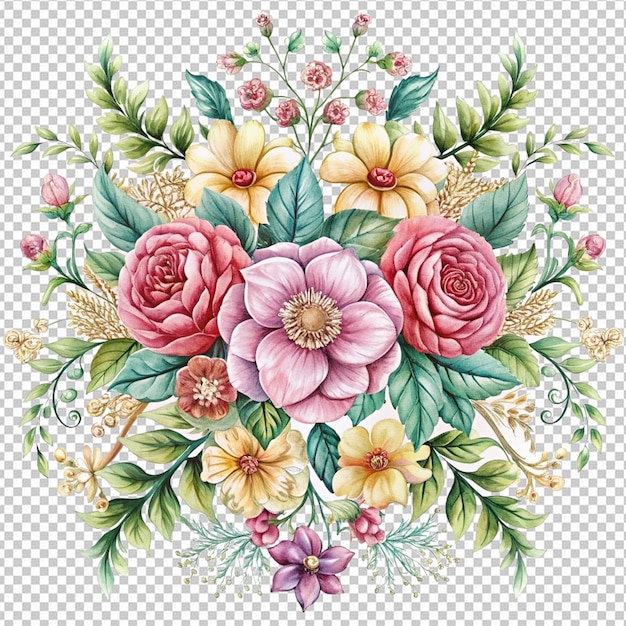 floral ornamentsr with white background