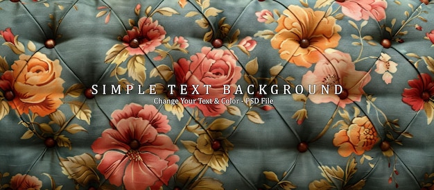 PSD floral upholstery pattern