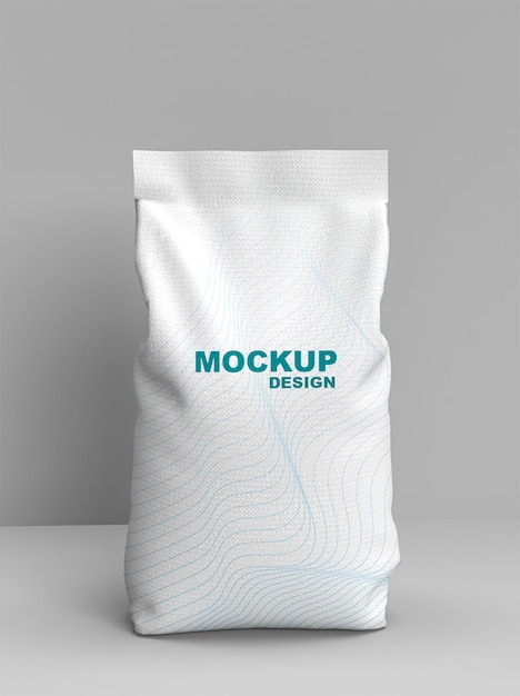 flour packaging mockup