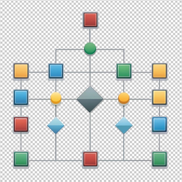 a flowchart on white background