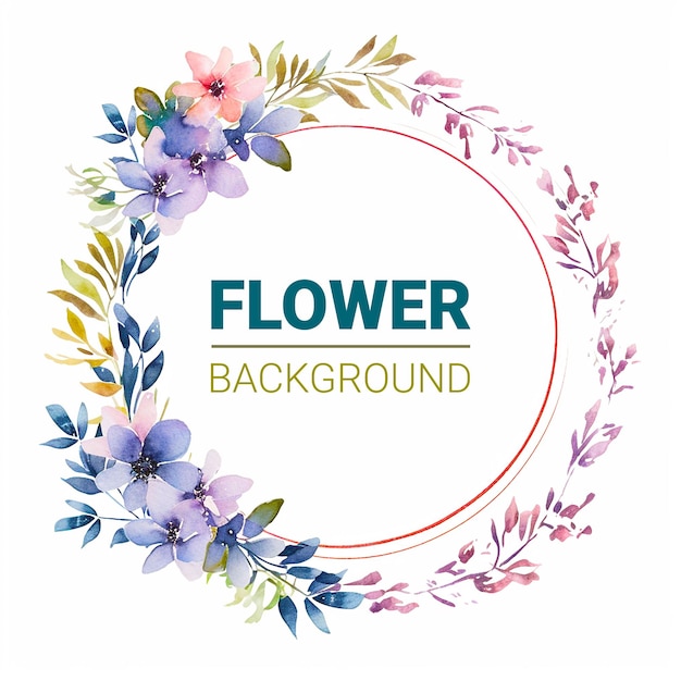 PSD flower background template