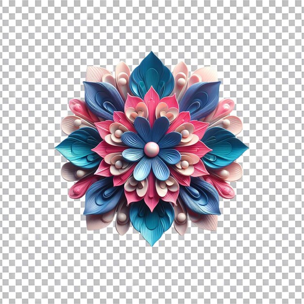 PSD flower bouquet 3 d illustration