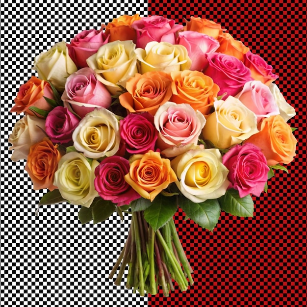 flower bouquet on transparent background