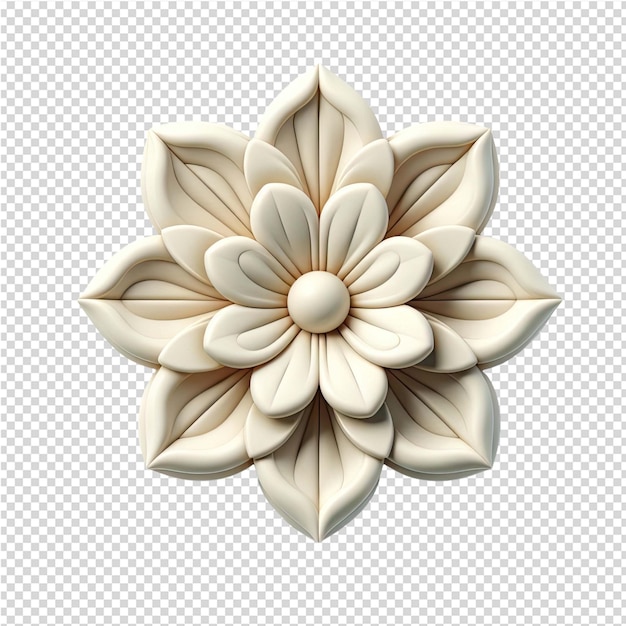 a flower design is shown on a transparent background