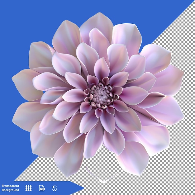 a flower with a flower on it is shown with a blue background