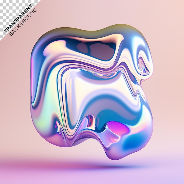 Fluid holographic illustration