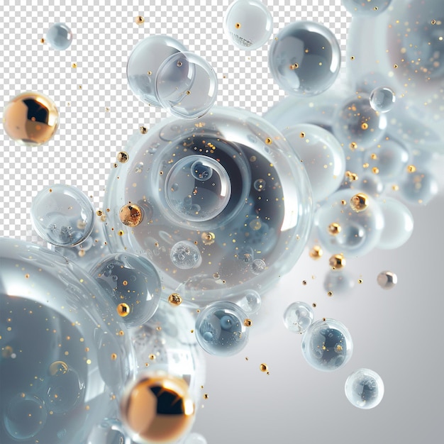 PSD fluid round abstract shape futuristic modern banner 3d rendering