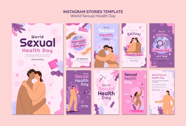 PSD fluid world sexual health day instagram stories