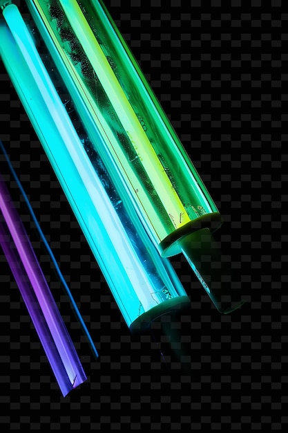 PSD fluorescent light with cool glow cool luminescent evoking ef png y2k neon light effect design