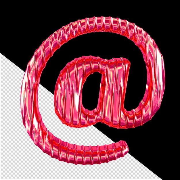 PSD fluted pink symbol