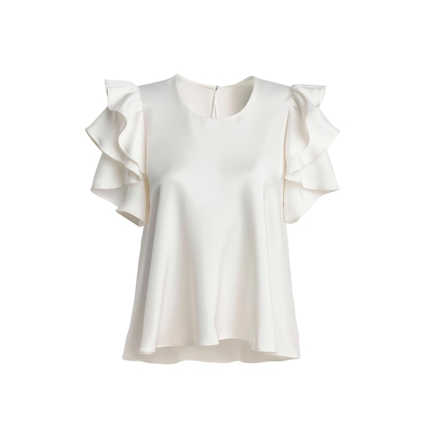 FlutterSleeve Blouse isolated on transparent background