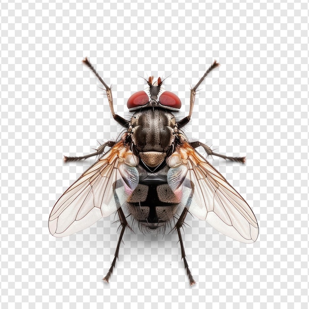 Fly front view full body isolate on transparency background PSD