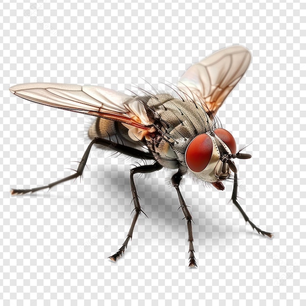 Fly front view full body isolate on transparency background PSD