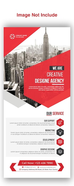 PSD a flyer for a company called creative design agency