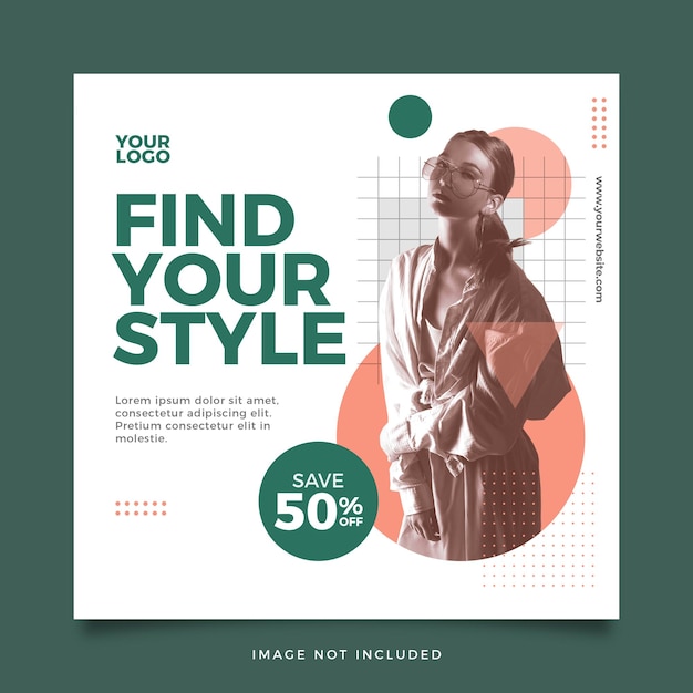 A flyer for a fashion store called'find your style '