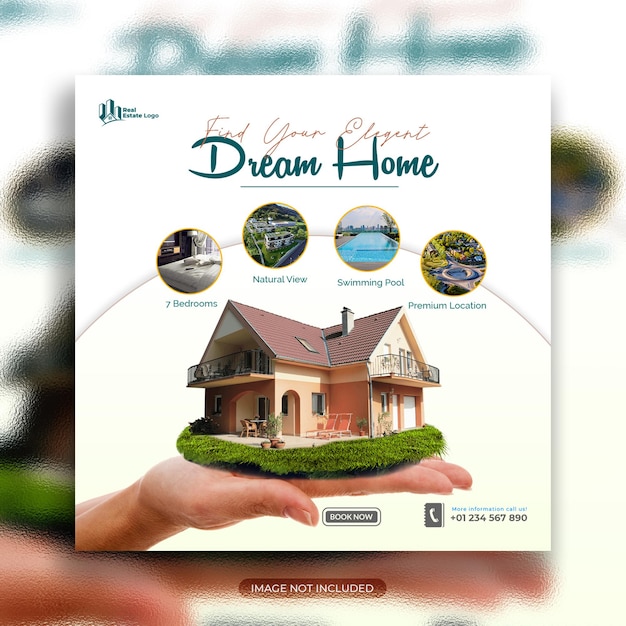 A flyer for a home that says dream home.