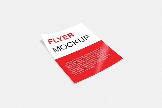 Flyer mockup isolated