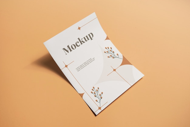 Flyer mockup in muted colors