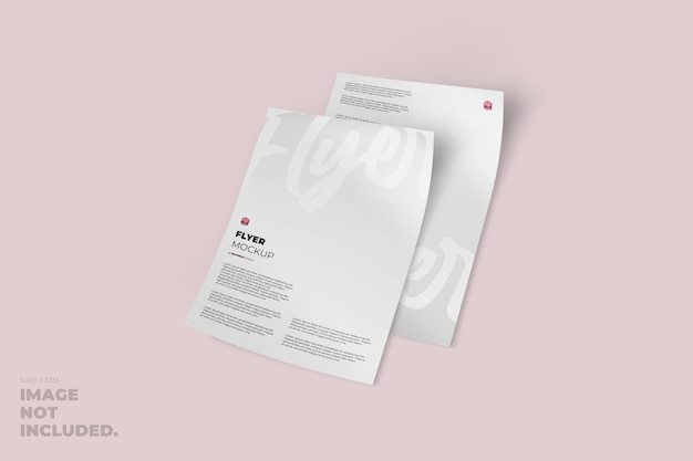 PSD flyer mockup