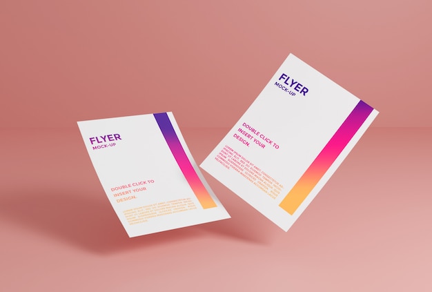 Flyer paper mockup Premium Psd