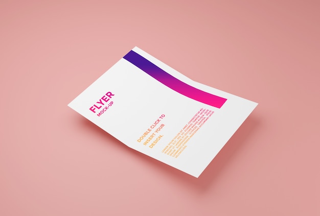 Flyer paper mockup Premium Psd