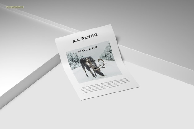 PSD flyer paper mockups