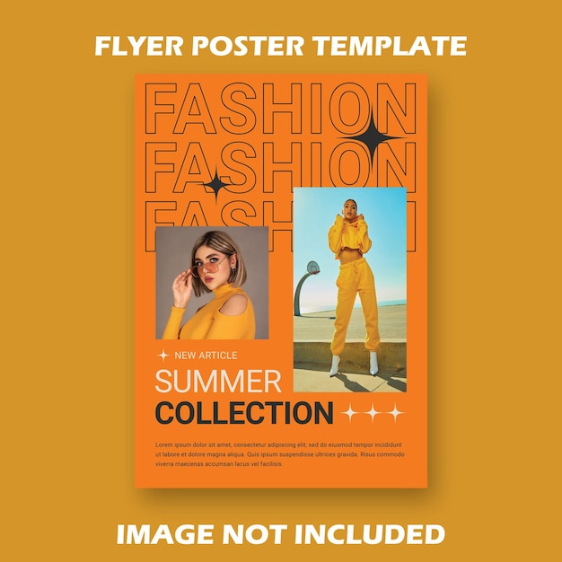 Flyer Poster A4 Fashion Summer Collection