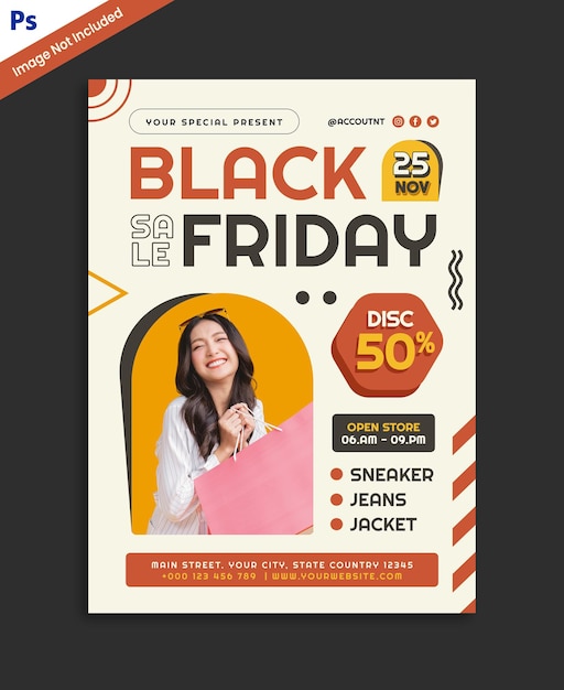 PSD flyer sale