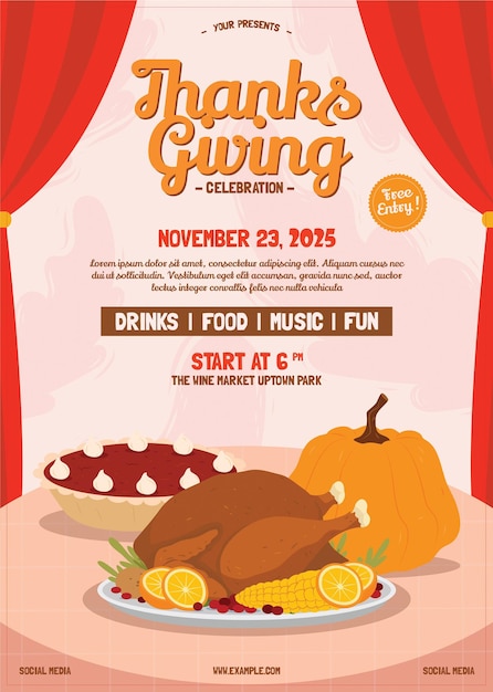 Flyer thanksgiving