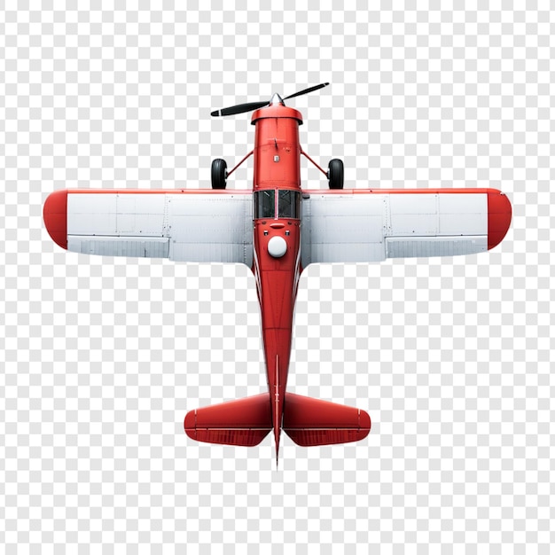 PSD flying airplane isolated on transparent background