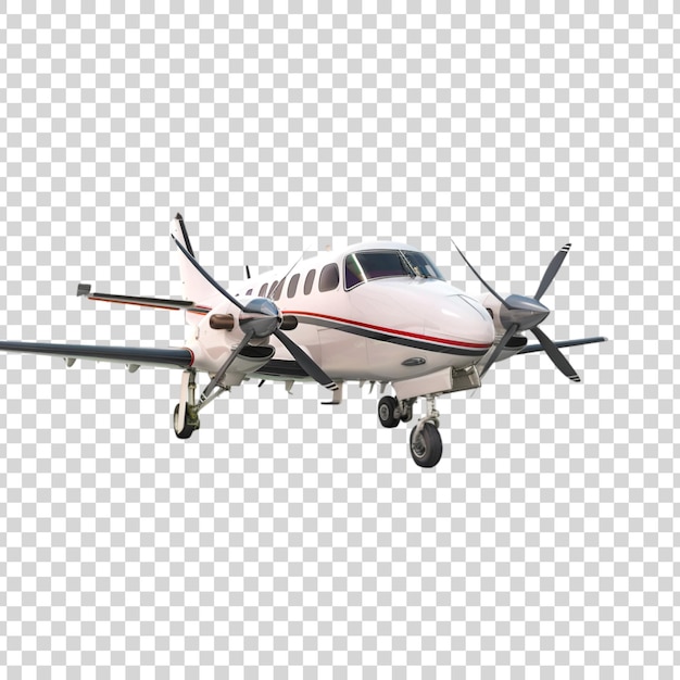 PSD flying airplane isolated on transparent background