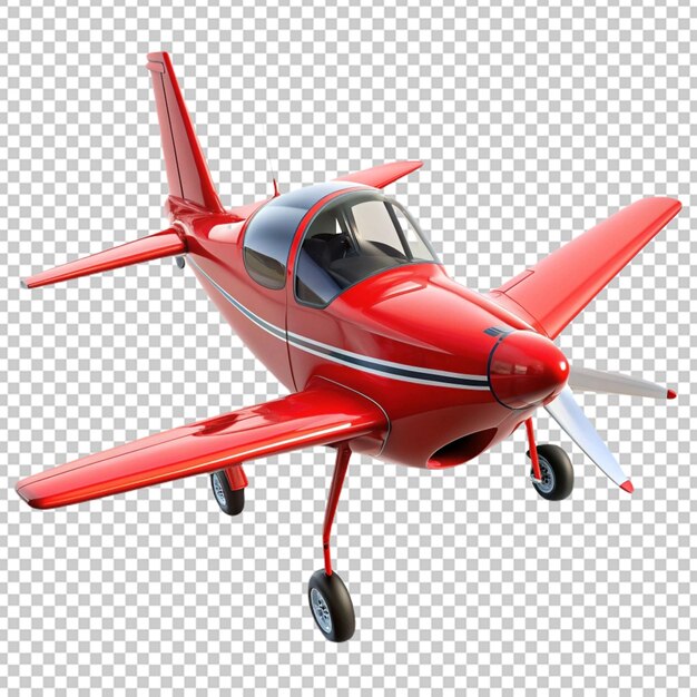 PSD flying airplane on transparent background