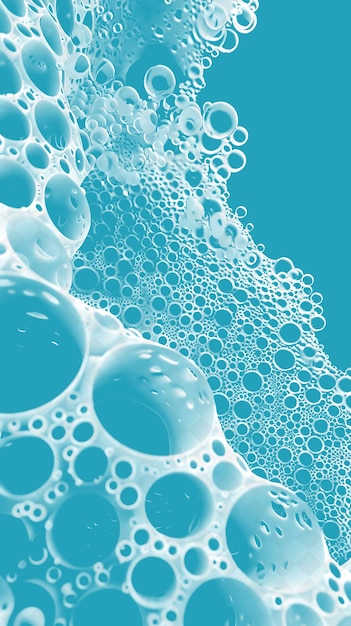 Foam Bubble Clusters Texture With Round Floating and Light O PNG Creative Overlay Background Decor