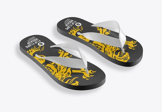 Foam Flip Flops Mockup