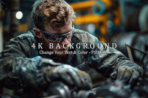 PSD focused industrial worker