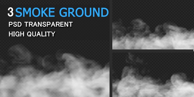 Fog smoke ground design rendering isolated