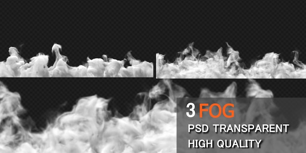 Fog smoke ground design rendering isolated