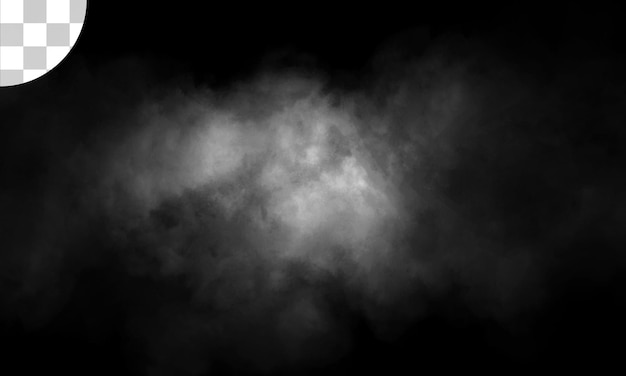 Fog or smoke isolated transparent special effect White cloudiness mist or smog background